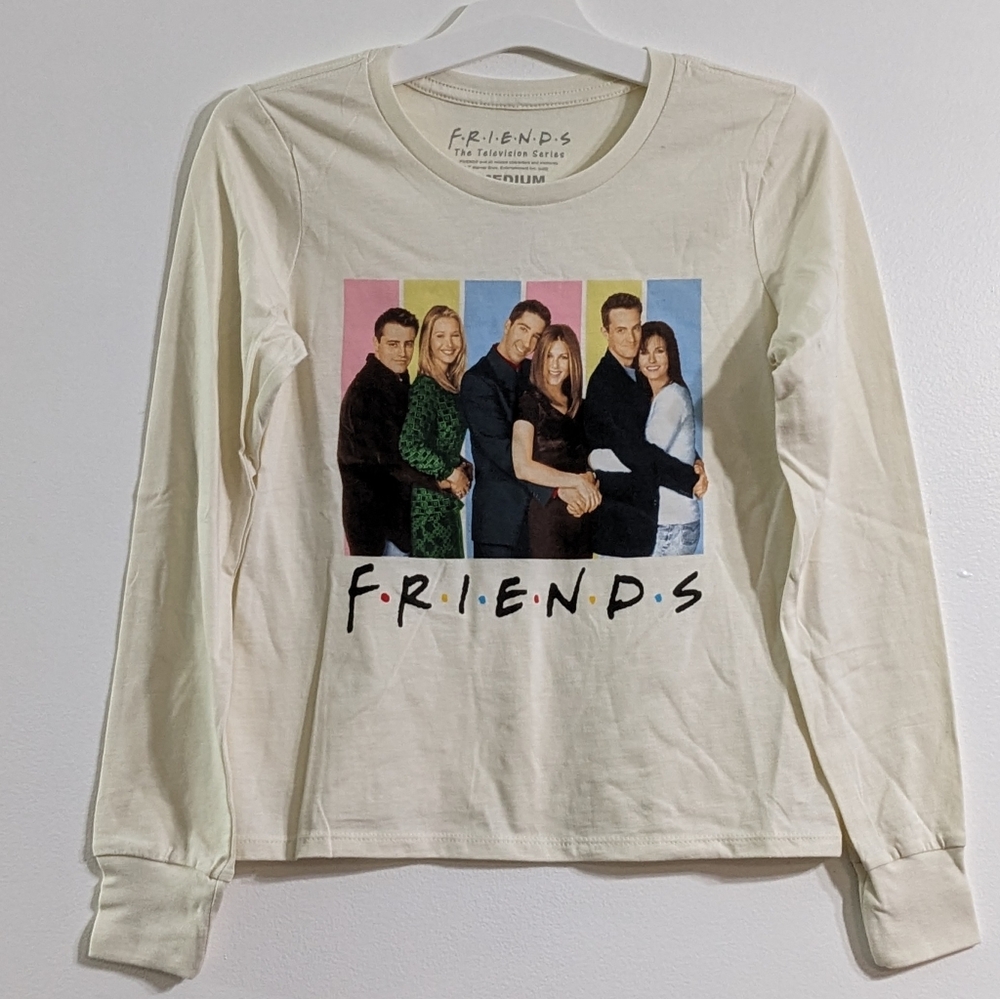 FRIENDS The Television Series Girls Long Sleeve Graphic T-shirt, Size Medium,NEW